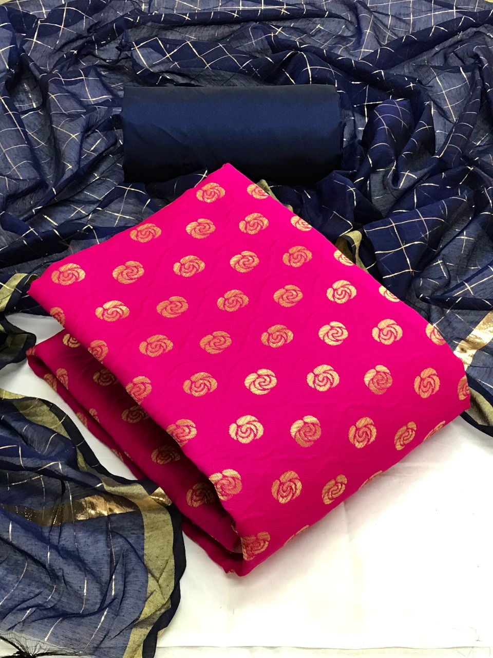 Banarasi Silk 54 Festive Wear Banarasi Silk Latest Dress Material Collection